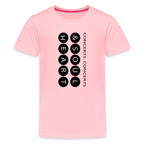 Heart & Soul concerts text design 2021 flip - Kids' Premium T-Shirt