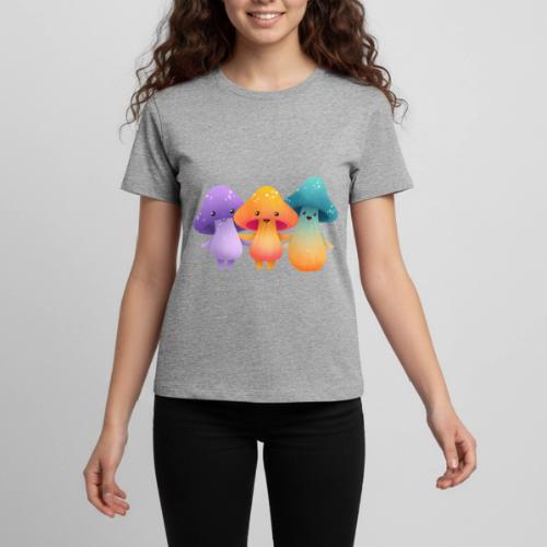 Cheerful Mushroom Friends - Kids' Premium T-Shirt