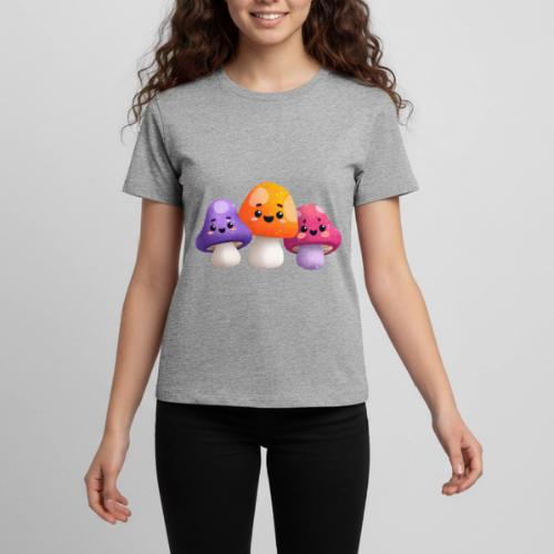 Colorful Mushroom Companions - Kids' Premium T-Shirt