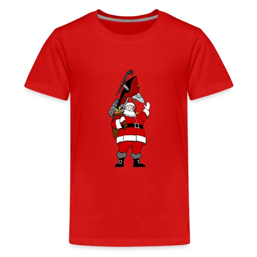 Snowmobile Present Santa - Kids' Premium T-Shirt