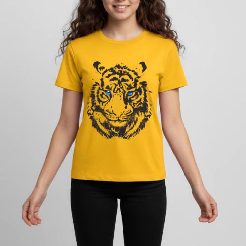 Tiger Head - Tiger Artwork - Wildlife Big Cats - Kids' Premium T-Shirt