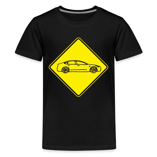 Australian Road Sign Tesla Model 3 - Kids' Premium T-Shirt