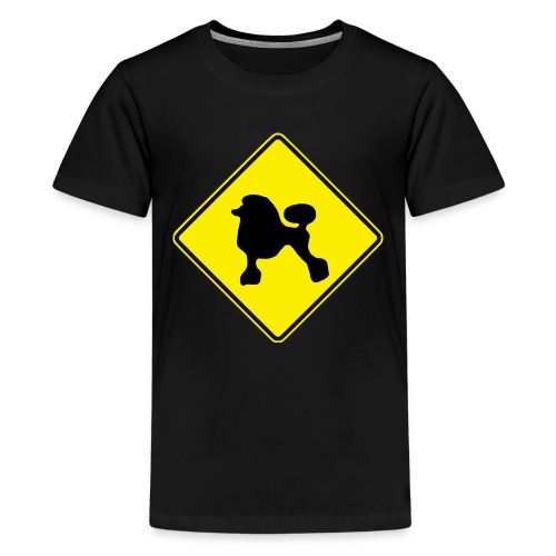 Australian Road Sign poodle - Kids' Premium T-Shirt