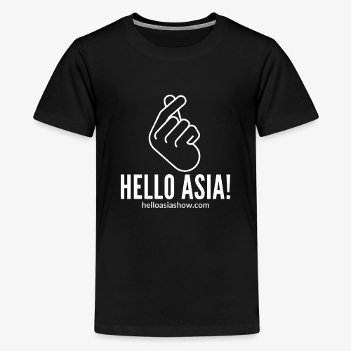 Hello Asia Logo clear white png - Kids' Premium T-Shirt