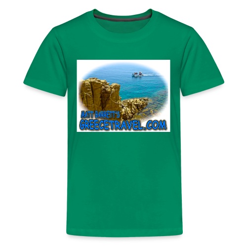 GREECETRAVEL MYKONOS BOAT jpg - Kids' Premium T-Shirt