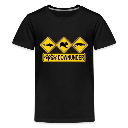 Wild Downunder Aussie Street Sign - Kids' Premium T-Shirt
