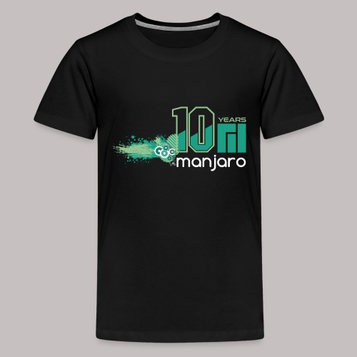 Manjaro 10 years splash v2 - Kids' Premium T-Shirt