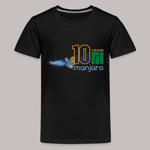 Manjaro 10 years splash colors - Kids' Premium T-Shirt