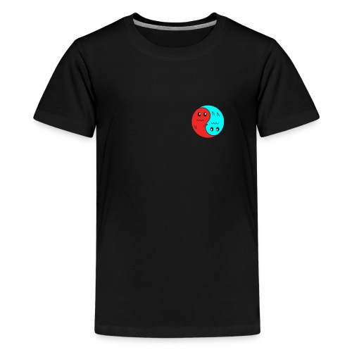 Yin And Yang Ghosts RED/BLUE - Kids' Premium T-Shirt