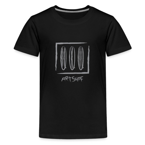 213 ArtSurf© Logo in Grey for Dark Background Swag - Kids' Premium T-Shirt