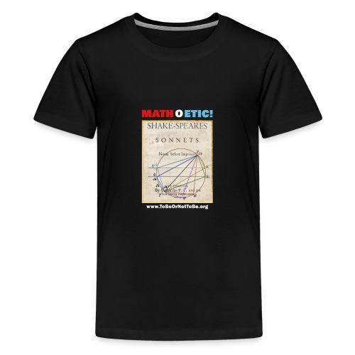 MATH O ETHIC - Sonnet Cover Hidden Math (dark fab) - Kids' Premium T-Shirt