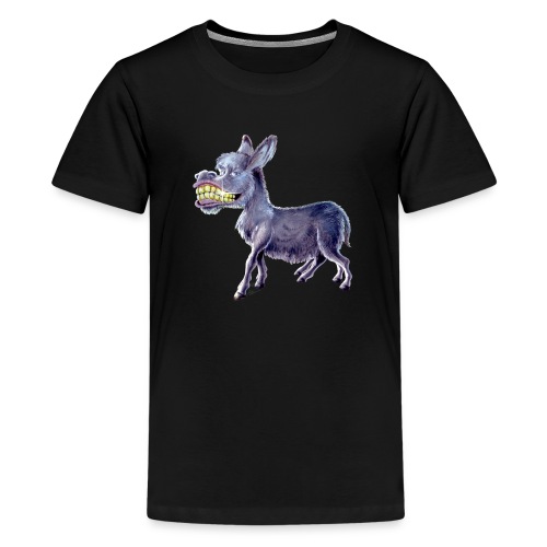 Funny Keep Smiling Donkey - Kids' Premium T-Shirt