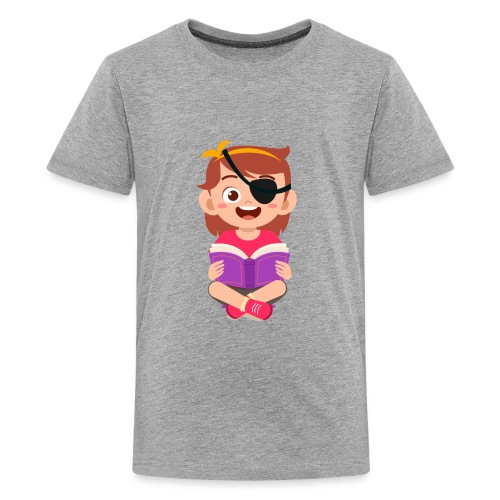 Little girl with eye patch - Kids' Premium T-Shirt