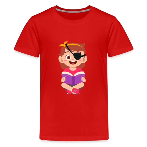 Little girl with eye patch - Kids' Premium T-Shirt