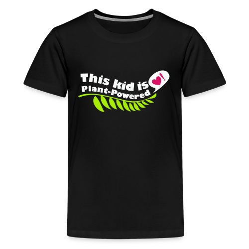White Kid Plant Powered - Kids' Premium T-Shirt
