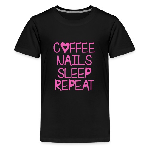 Coffee Nails Pink - Kids' Premium T-Shirt