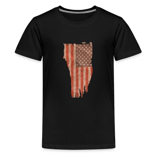 Distressed Flag Vertical - Kids' Premium T-Shirt