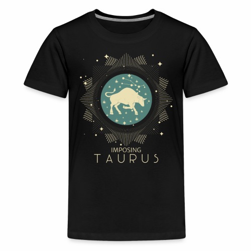 Zodiac Taurus Constellation Bull Star Sign May - Kids' Premium T-Shirt