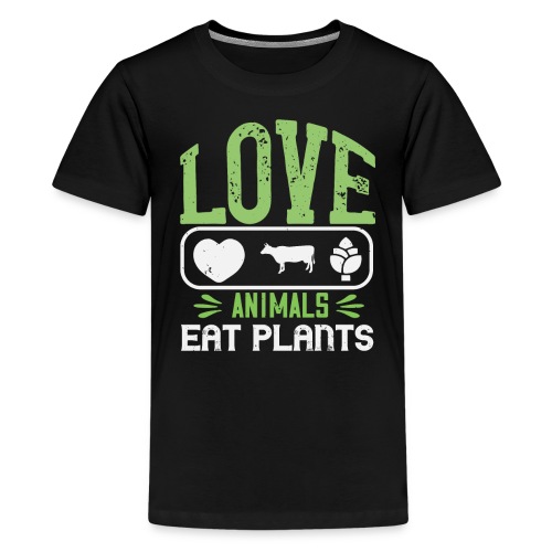Funny Vegan Vegetarian Herbivore Animal Activist - Kids' Premium T-Shirt
