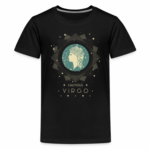 Zodiac sign Cautious Virgo August September - Kids' Premium T-Shirt