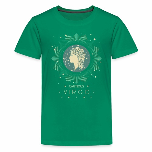 Zodiac sign Cautious Virgo August September - Kids' Premium T-Shirt