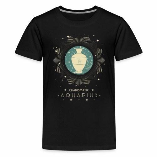 Zodiac sign Charismatic Aquarius January February - Kids' Premium T-Shirt