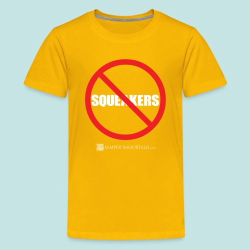 No Squeakers (white) - Kids' Premium T-Shirt
