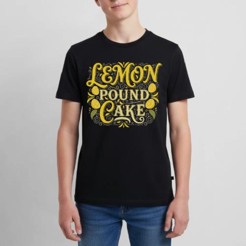 Lemon Pound Cake Vintage Flourish - Kids' Premium T-Shirt