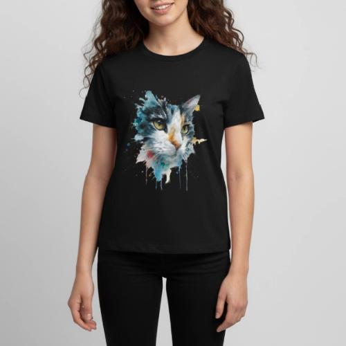 Watercolor cat face - Kids' Premium T-Shirt