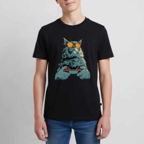 Cat: Fluff Mode On - Kids' Premium T-Shirt