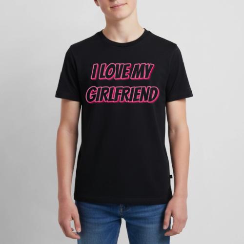 I Love My Girlfriend T-Shirt - Customizable - Kids' Premium T-Shirt