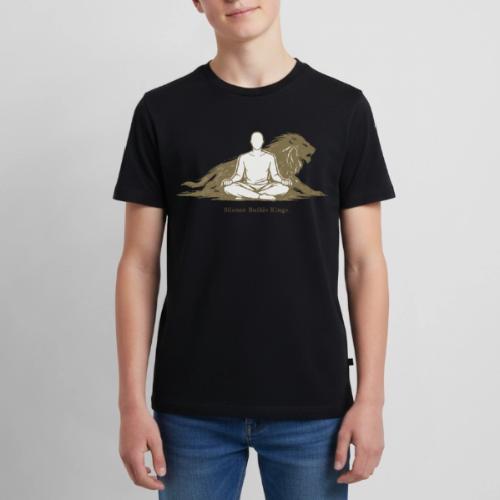 Silence Builds Kings Meditation Lion - Kids' Premium T-Shirt