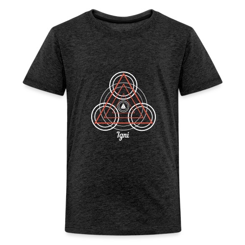 Igni Fire Element Alchemy Diagram - Kids' Premium T-Shirt