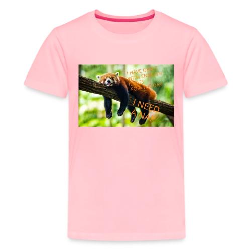 Fox napping meme - Kids' Premium T-Shirt