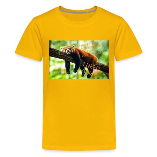 Fox napping meme - Kids' Premium T-Shirt