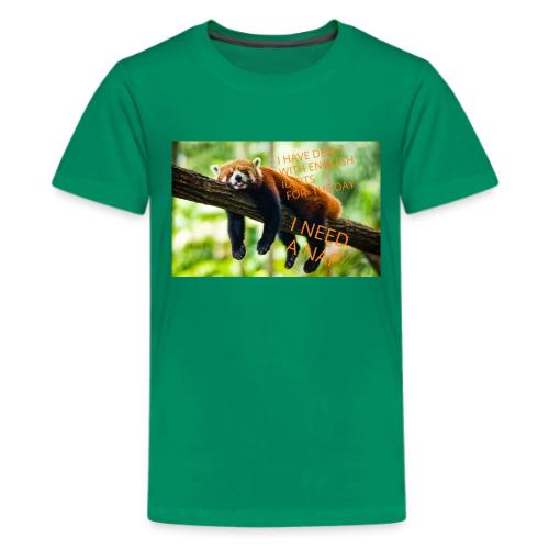 Fox napping meme - Kids' Premium T-Shirt