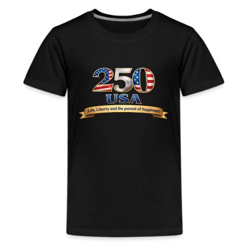250 USA Liberty Banner - Kids' Premium T-Shirt