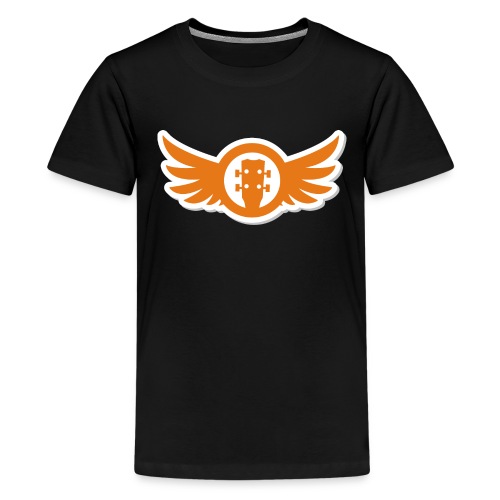 Ukulele Gives You Wings (Orange) - Kids' Premium T-Shirt