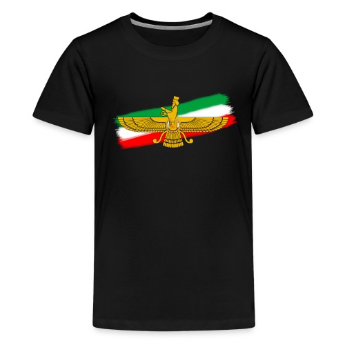 Iran Flag Faravahar Lion Sun - Kids' Premium T-Shirt