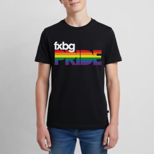 FXBG PRIDE Logo - WHITE - Kids' Premium T-Shirt