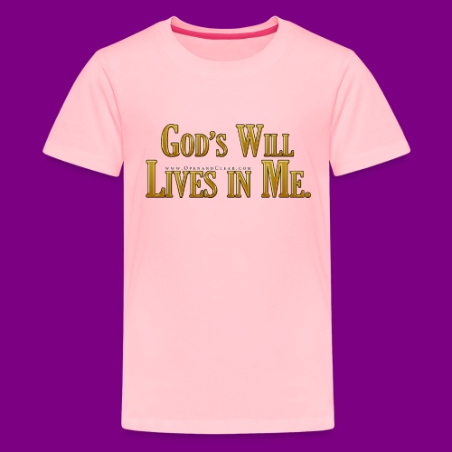 God's will lives in me - A Course in Miracles - Kids' Premium T-Shirt