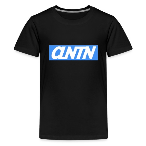 CLNTN BLUE Box Logo - Kids' Premium T-Shirt