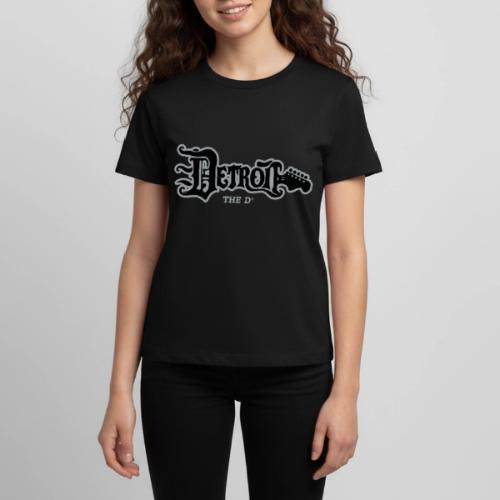 THE D GUITAR PLAIN FONT BLACK AND SILVER - Kids' Premium T-Shirt