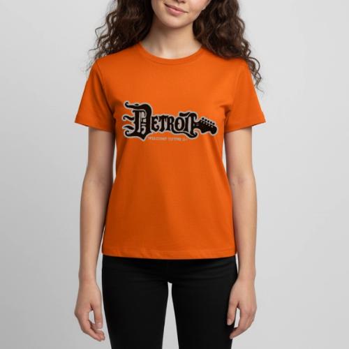 DETROIT GUITAR WTTD BLK SLR REG FONT - Kids' Premium T-Shirt