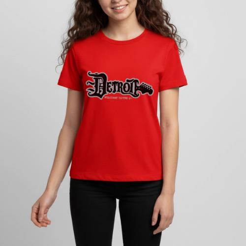 DETROIT GUITAR WTTD BLK SLR REG FONT - Kids' Premium T-Shirt