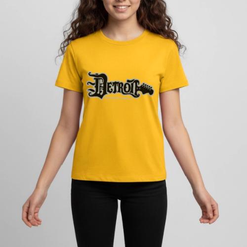 DETROIT GUITAR WTTD BLK SLR REG FONT - Kids' Premium T-Shirt