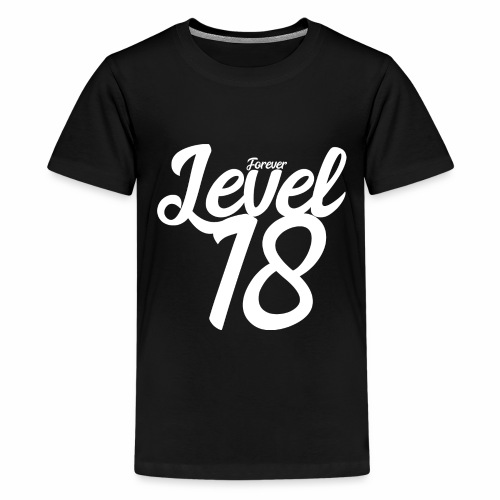 Forever Level 18 Gamer Birthday Gift Ideas - Kids' Premium T-Shirt