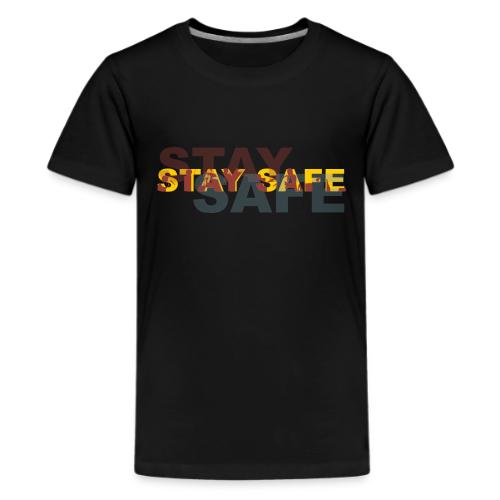 Stay Safe face mask - Kids' Premium T-Shirt
