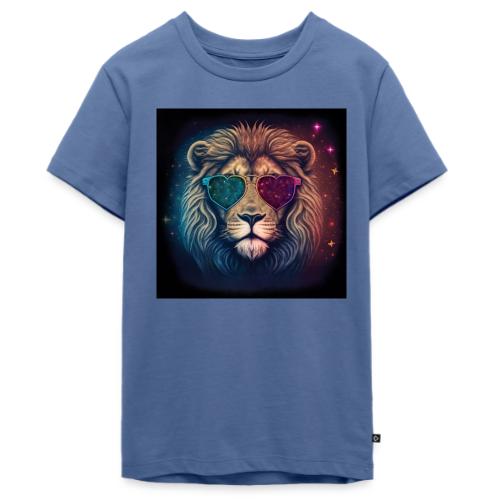 Jesus Lion of Judah wearing love glasses - Kids' Premium T-Shirt