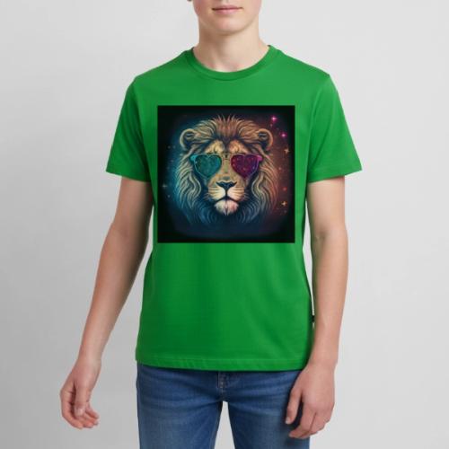 Jesus Lion of Judah wearing love glasses - Kids' Premium T-Shirt